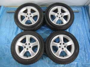 Used JDM tire set (205/55R16 DUNLOP 6.5J 5H/100 ET55)