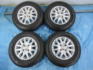 Used JDM tire set (145/80R12 BRIDGESTONE La-Strada 4H/100 ET42)