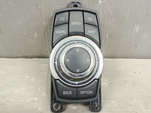 BMW 523i ツーリング 右H 5シリーズ (F11 MT25) 純正 iDrive コントロールスイッチ ナビコントロールスイッチ 6582 9206446-01