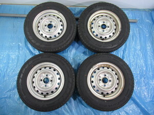 Used JDM tire set (165/80R13 90/88N YOKOHAMA BluEarth-van RY55)